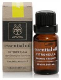 Βιολογικό Αιθέριο Έλαιο Σιτρονέλα 10ml Apivita