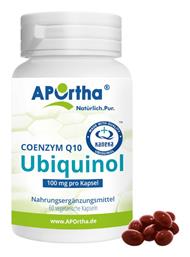 Coenzym Q10 Ubiquinol χωρίς Γλουτένη 100mg 60 κάψουλες Aportha