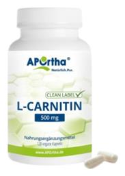 L-carnitine με Καρνιτίνη 500mg 120 κάψουλες Aportha