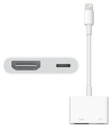 MD826 Μετατροπέας Lightning male σε HDMI / Lightning female Λευκό Apple