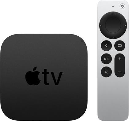 Apple TV Box TV 4K 4K UHD με WiFi και 64GB Αποθηκευτικό Χώρο με Λειτουργικό tvOS και Siri από το e-shop