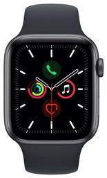 Watch SE Aluminium 44mm Αδιάβροχο με Παλμογράφο (Space Grey with Midnight Sport Band) Apple