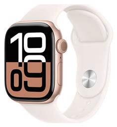 Watch Series 10 42mm Rose Gold με Light Blush Sport Band (S/M) Apple