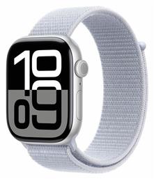 Watch Series 10 46mm Silver με Blue Cloud Sport Loop Apple