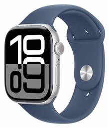 Watch Series 10 46mm Silver με Denim Sport Band (M/L) Apple