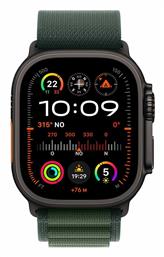 Watch Ultra 2 2024 49mm Black με Dark Green Alpine Loop - Medium Apple