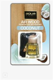 Κρεμαστό Αρωματικό Υγρό Αυτοκινήτου Air Wood Coconut 6.5ml Aqua