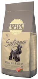 Adult All Breeds 15kg Ξηρά Τροφή για Ενήλικους Σκύλους με Καλαμπόκι, Ρύζι και Σολομό Araton