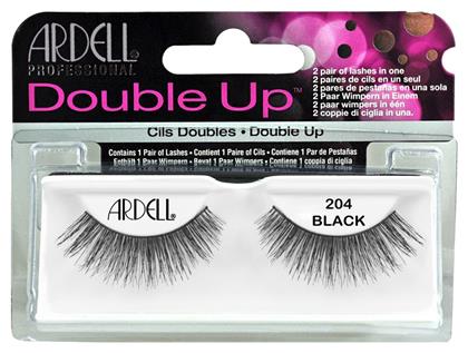 Double Up Ψεύτικες Βλεφαρίδες 204 σε Μαύρο χρώμα Ardell