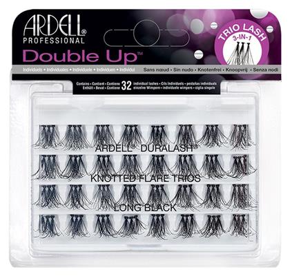 Double Up 32 Individuals Lashes Knotted Flare Trios Long Black Ardell