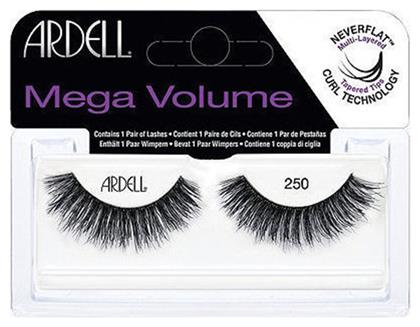 Mega Volume Ψεύτικες Βλεφαρίδες 250 σε Μαύρο χρώμα Ardell