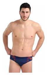 Ανδρικό Μαγιό Slip Dark Blue/Orange με Σχέδια Arena