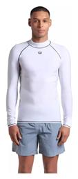Rash Vest Ανδρική Μακρυμάνικη Αντηλιακή Μπλούζα Λευκή Arena