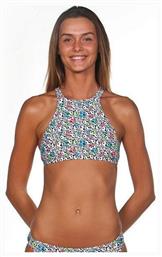 Think High Neck Bikini Top Λευκό Arena