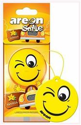 Αρωματική Καρτέλα Κρεμαστή Αυτοκινήτου Smile Dry Vanilla Areon