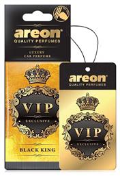 Αρωματική Καρτέλα Κρεμαστή Αυτοκινήτου VIP Black King Areon