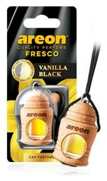 Κρεμαστό Αρωματικό Υγρό Αυτοκινήτου Fresco Vanilla Black 4ml Areon