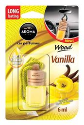 Κρεμαστό Αρωματικό Υγρό Αυτοκινήτου Wood Vanilla 6ml Aroma Car