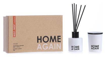 Αρωματικό Κερί & Αρωματικό Χώρου Στίκς Nef-nef Homeware Home Again White 70 Gr+50 Ml - Nef Nef