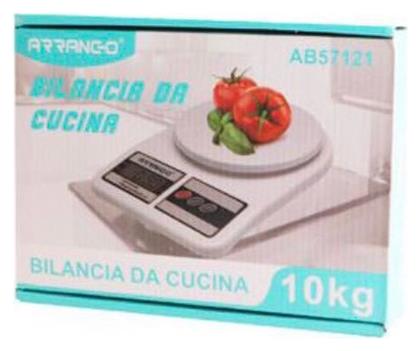 Ψηφιακή Ζυγαριά Κουζίνας 1gr/10kg Λευκή Arrango