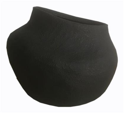 Διακοσμητικό Βάζο Κεραμικό Μαύρο 22.5x22.5x20.5cm Art et Lumiere
