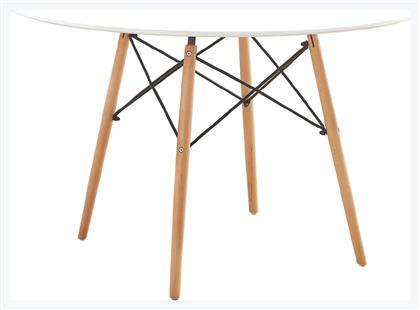 Art Στρογγυλό Τραπέζι Κουζίνας Ξύλινο 120x120x75εκ. Woodwell