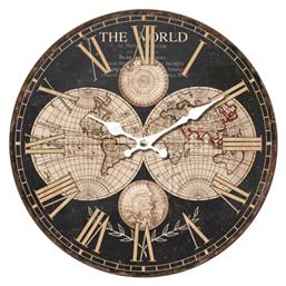 Αντικέ Ρολόι Τοίχου Ξύλινο Μαύρο 58.2cm ArteLibre