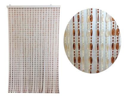 Κουρτίνα Πόρτας από Πλαστικό Μπεζ 100x220cm 06511406 ArteLibre