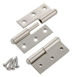 Μεντεσές Ντουλαπιού Γαλλικός από Μέταλλο Νίκελ Αριστερός 04012571 ArteLibre