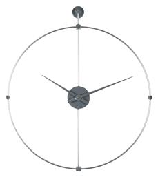 Ρολόι Τοίχου Μεταλλικό Ασημί 60.5cm ArteLibre