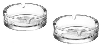 Σταχτοδοχείο Τσιγάρου Γυάλινο Διάφανο 2τμχ ArteLibre