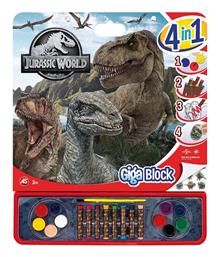 Ζωγραφική Giga Block Jurassic World για Παιδιά 3+ Ετών AS