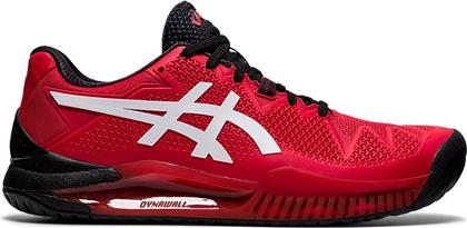 Asics Gel Resolution 8 Ανδρικά Παπούτσια Τένις Κόκκινα για Όλα τα Γήπεδα από το Zakcret Sports