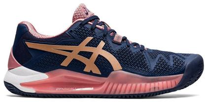 ASICS Gel-Resolution 8 Γυναικεία Παπούτσια Τένις για Χωμάτινα Γήπεδα Peacoat / Rose Gold