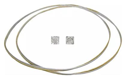 Ασημένια Στέφανα Γάμου Δίχρωμα - Kosmima24