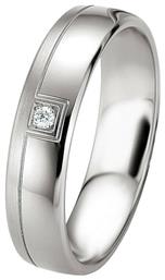 Ασημένια Βέρα Γάμου με ή χωρίς Πέτρες WRS238 diamonds Breuning