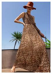 Ασύμμετρο Φόρεμα Animal Print - Desiree