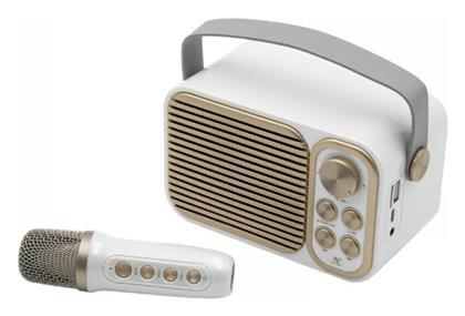 Ασύρματο Μικρόφωνο Karaoke YS-104 σε Λευκό Χρώμα - Tradesor