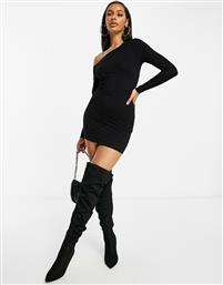 ASOS DESIGN bare shoulder mini dress in black από το Asos