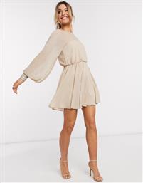 ASOS DESIGN linear yolk embellished mini dress-Multi από το Asos