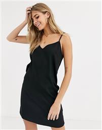 ASOS DESIGN mini cami slip dress in black από το Asos
