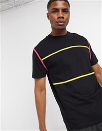 ASOS DESIGN relaxed t-shirt and contrast binding in black από το Asos