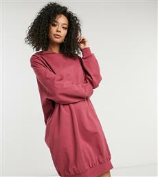 ASOS DESIGN Tall oversized hoodie sweat dress in chilli-Red από το Asos