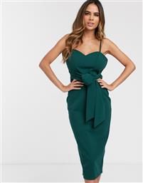 ASOS DESIGN tie waist cami midi dress-Multi από το Asos