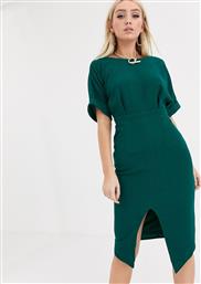 ASOS DESIGN wiggle midi dress in forest green από το Asos