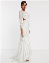 ASOS EDITION embroidered & embellished fishtail wedding dress-White από το Asos