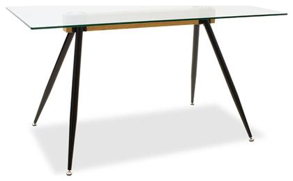 Astrid Τραπέζι Κουζίνας με Γυάλινη Επιφάνεια 140x80x75εκ. Pakketo