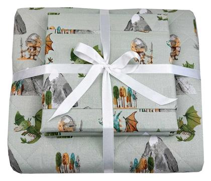 Σετ Παιδικό Κουβερλί Μονό με Μαξιλαροθήκη Γκρι 160x240εκ. Astron Italy