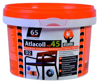 No45 Ξυλόκολλα Διάφανη 500gr Atlacoll