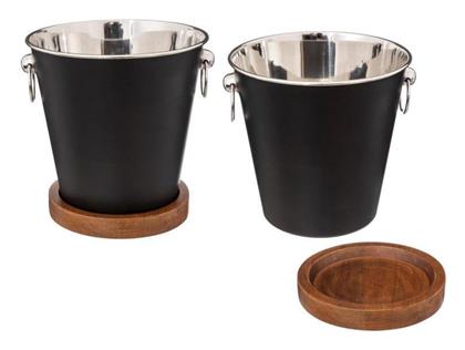 Σαμπανιέρα Ξύλινη με Διαστάσεις 21x22cm Atmosphera